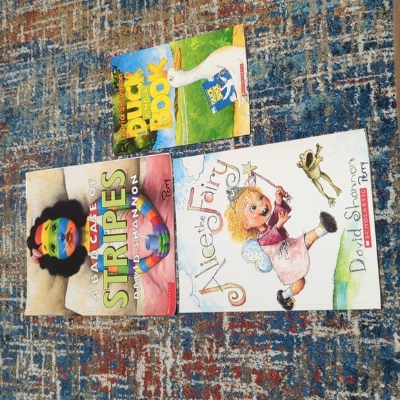 🐢David Shannon Paperback Set of 3 Fiction Children's Literature Books - Picture 1 of 6